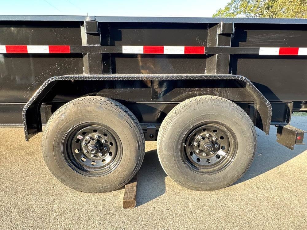 7x14 Gorilla Telescopic IBeam Dump Trailer with 2ft Sides (2) 7K Axles image 16