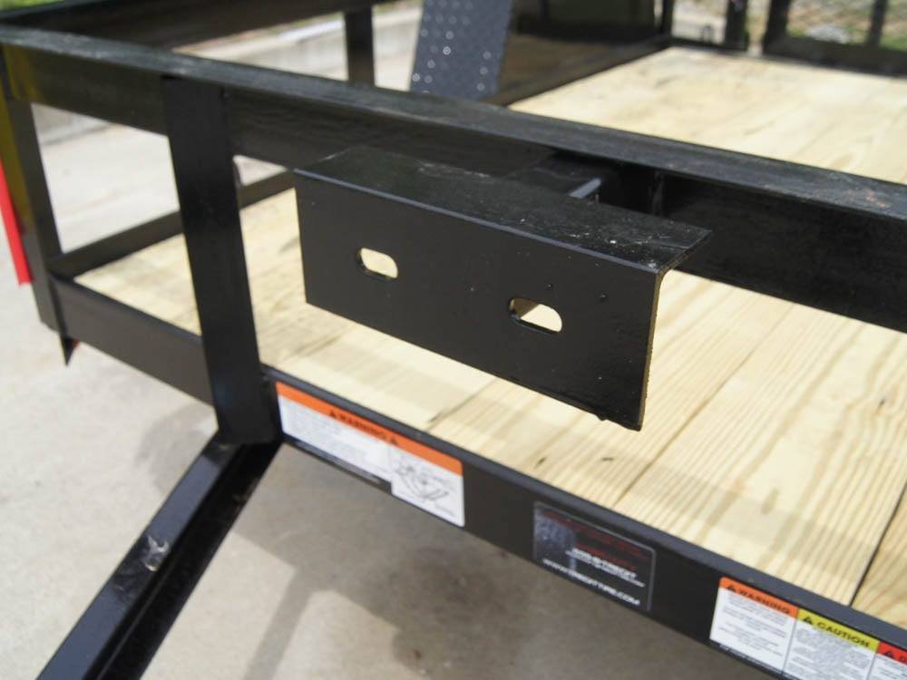 5x8 Powder Coated Dovetail Utility Trailer Single 3,500lb Axle image 8