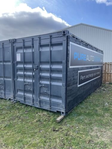Shipping Container 20Ft Dark Grey With Black Timber Cladding image 0