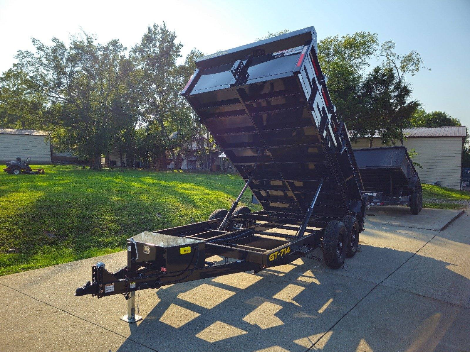 Dump Trailer 7' X 14' Hydraulic 2ft Sides 7,000lb Axles image 15