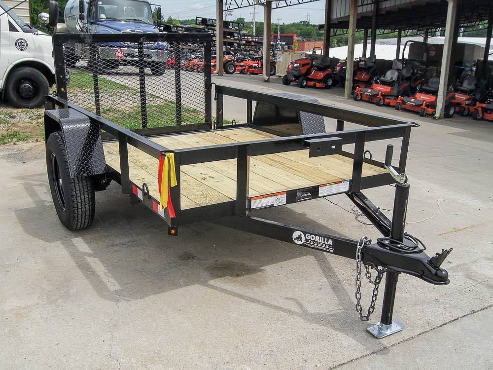 5x8 Powder Coated Dovetail Utility Trailer Single 3,500lb Axle image 4