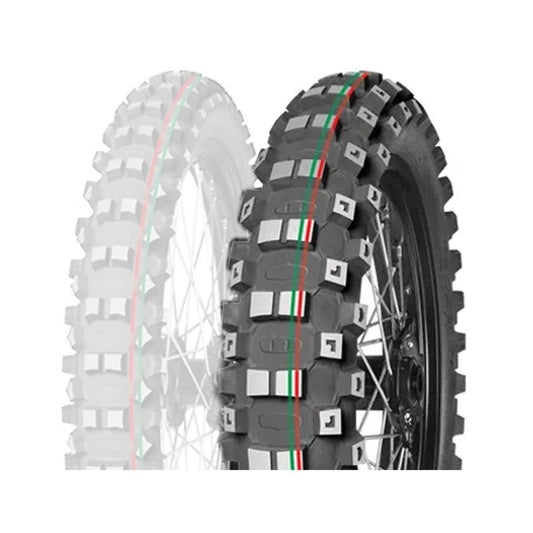 90/100-21 57M TERRA FORCE-MX MH Red & Green Stripe Mitas image 0