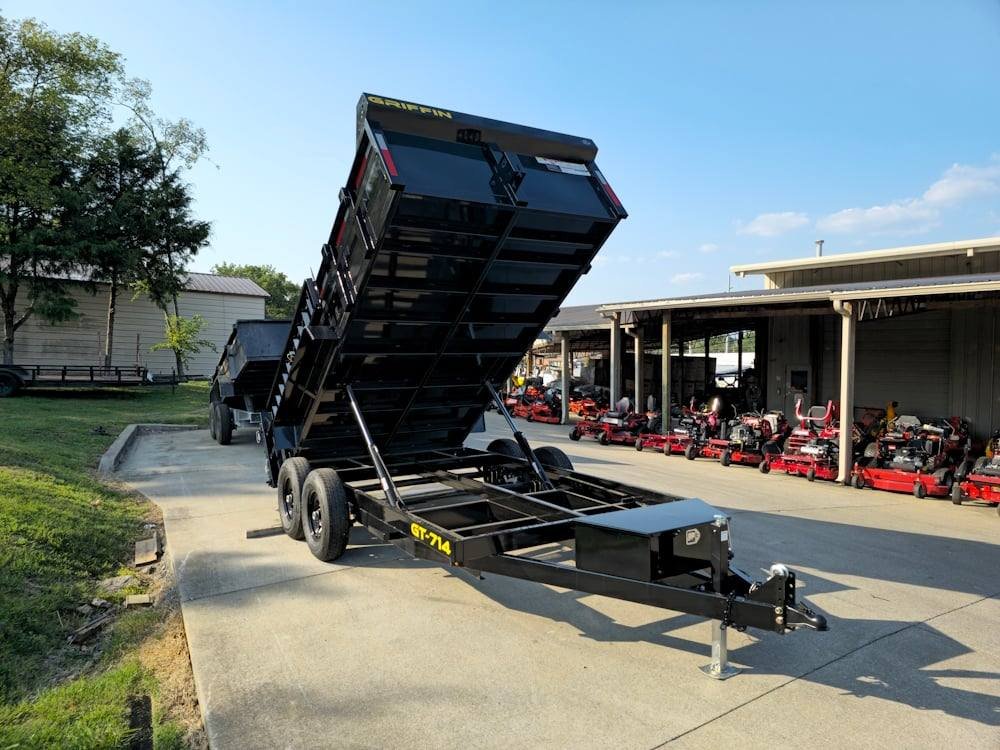 Dump Trailer 7' X 14' Hydraulic 2ft Sides 7,000lb Axles image 23