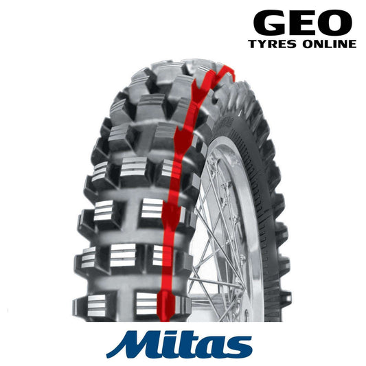 120/90-18 C02 Stoneking Reinf. Mitas Rear Tyre image 0