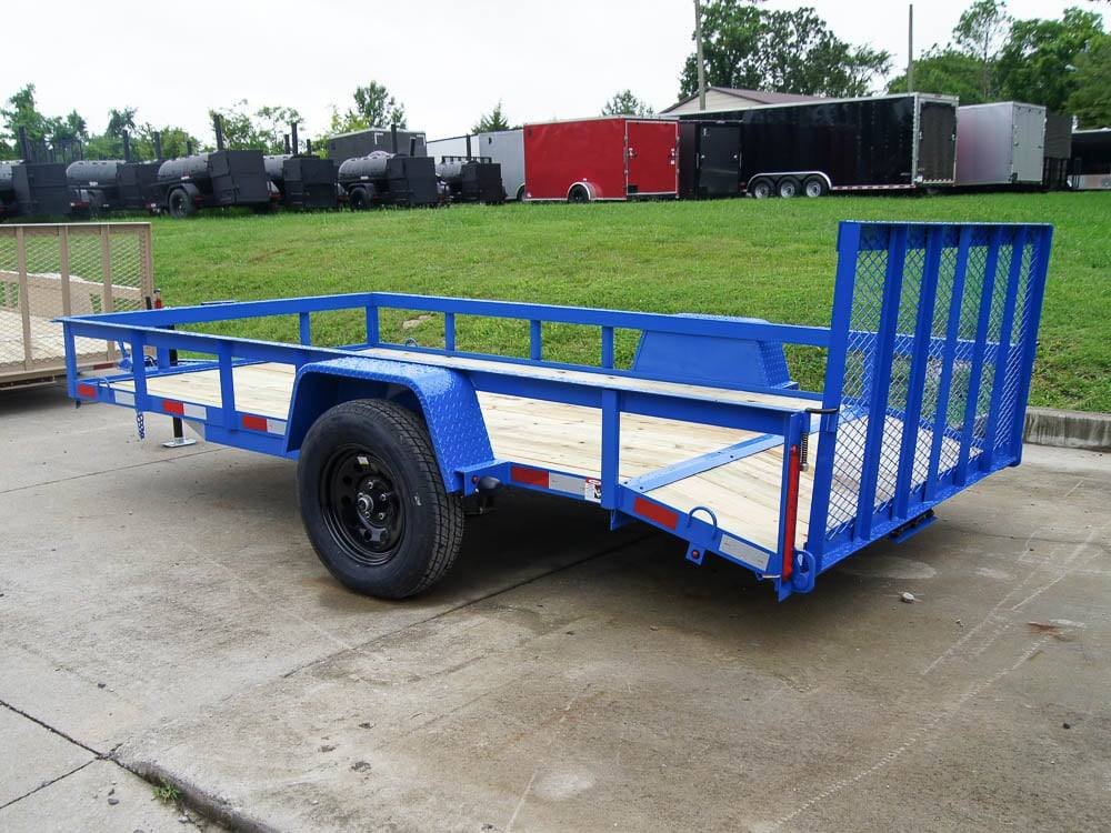 6'4" x 12 Powder Coated Dovetail Utility Trailer 3500lb Axle Powder Coated image 22