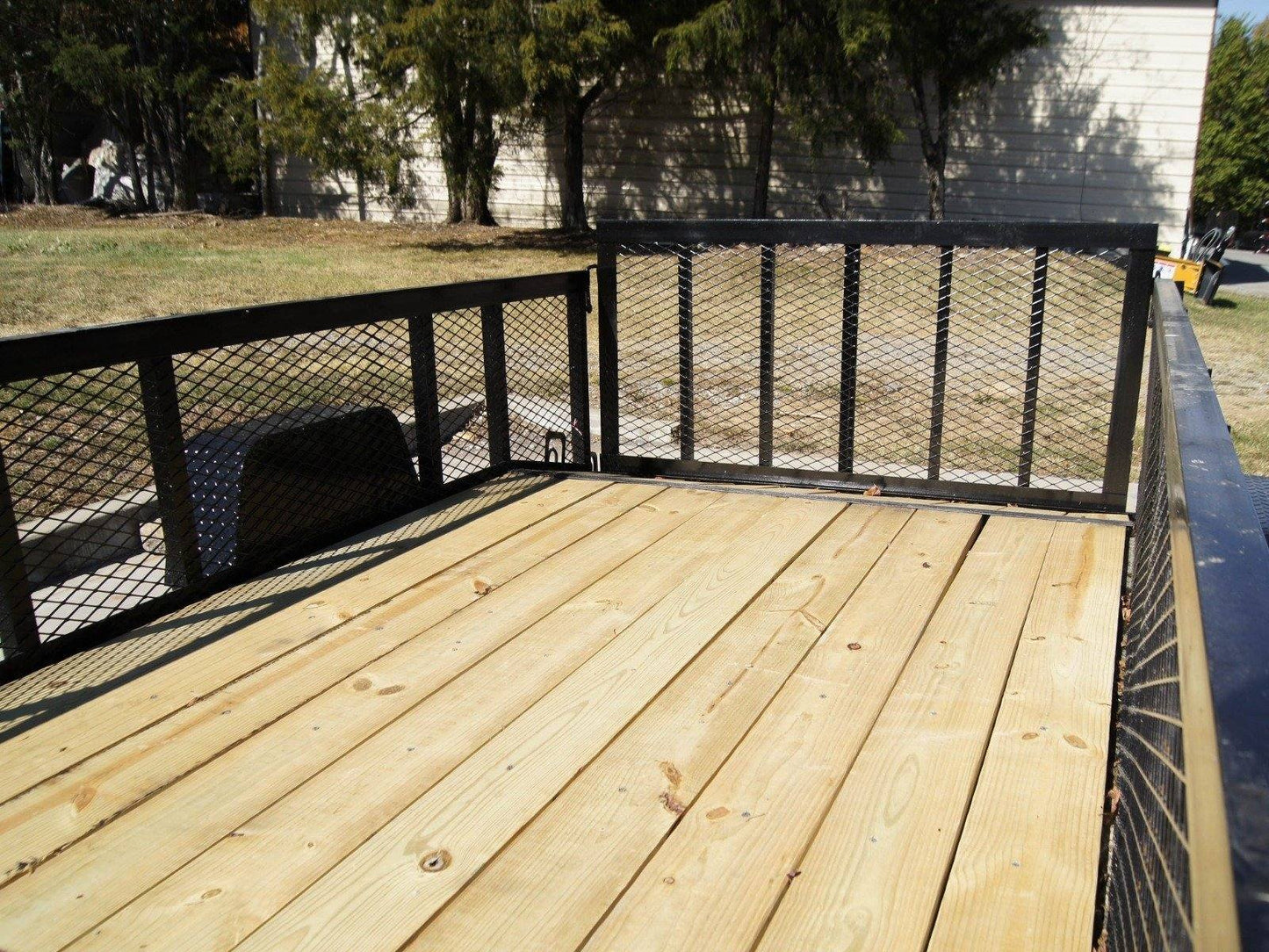 6.4x12 Dovetail Utility Trailer 2ft Mesh Side 3,500lb Axle image 10