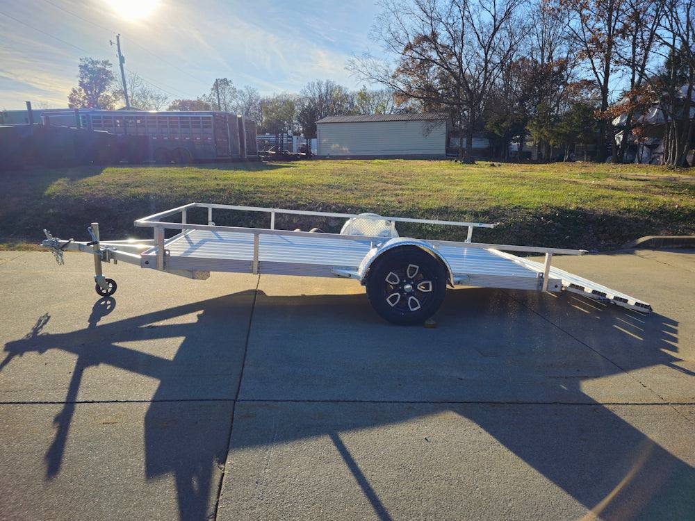 6.4'x12' Aluminum Utility Trailer With Gate Aluminum Wheels 3500 lb Axle image 15