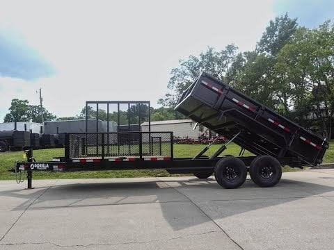 7x20 Hybrid Utility Dump Trailer 2ft Sides with Box (2) 7K Axles image 31