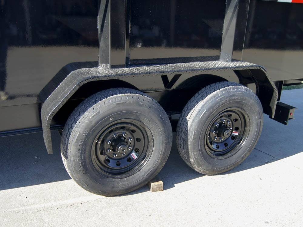 7x14 Gorilla Telescopic IBeam Dump Trailer with 3ft Sides (2) 7K Axles image 15