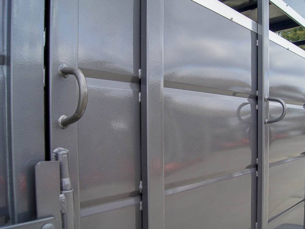 14ft Charcoal Horse Livestock Cattle Trailer (2) 3,500lb Axles with Dressing Room image 12