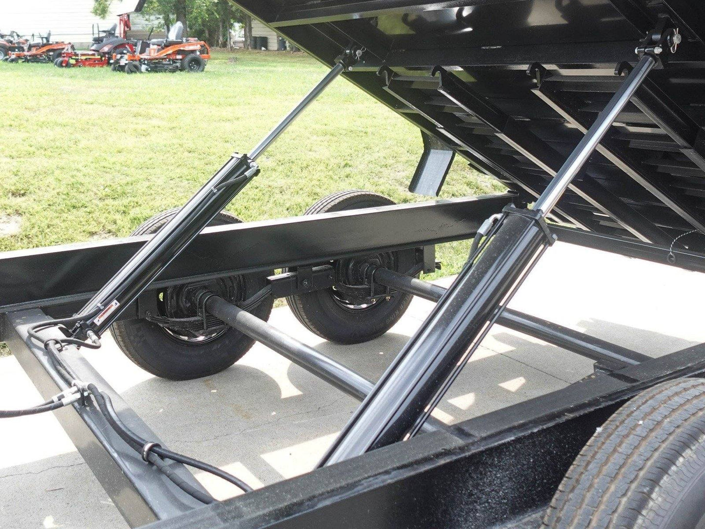 7x20 Hybrid Utility Dump Trailer 2ft Sides with Box (2) 7K Axles image 30