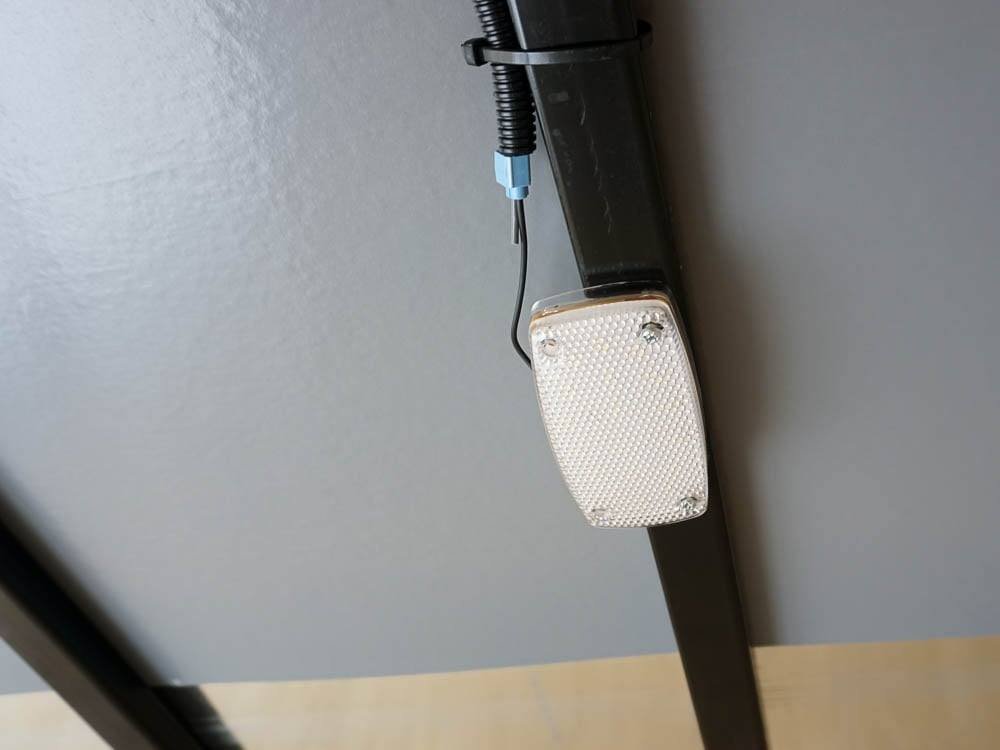 6' X 12' White Enclosed V-Nose Trailer with Diamond Plate Floor Storage image 14