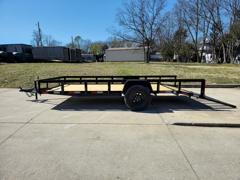 6'4" x 14 Utility Trailer Dovetail With Gate Powder Coated 3,500lb Axle image 17