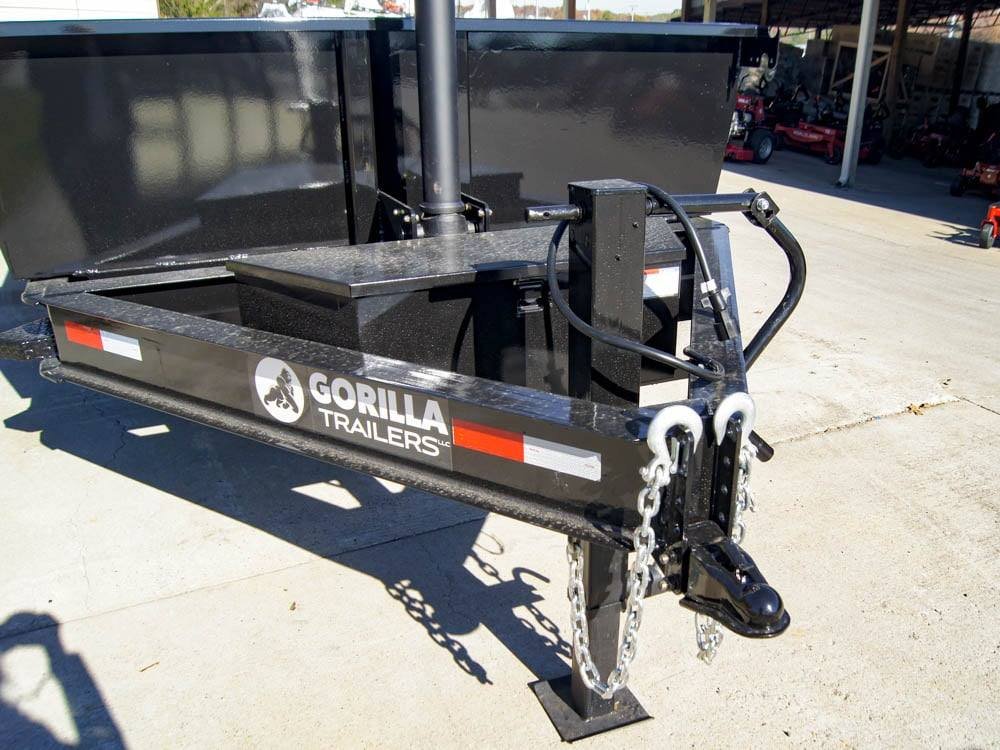7x16 Gorilla Telescopic IBeam Dump Trailer with 2ft Sides (2) 7K Axles image 19