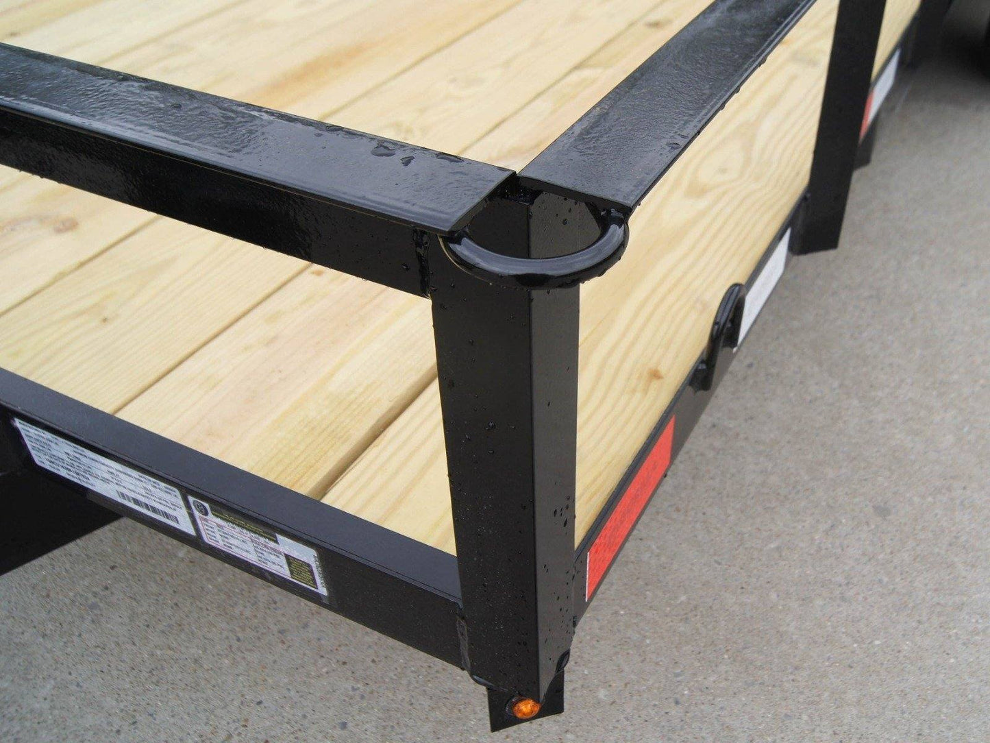 6'4" x 16 Utility Trailer Double Axle Dovetail With Gate Powder Coated (2) 3500lb Axles image 12