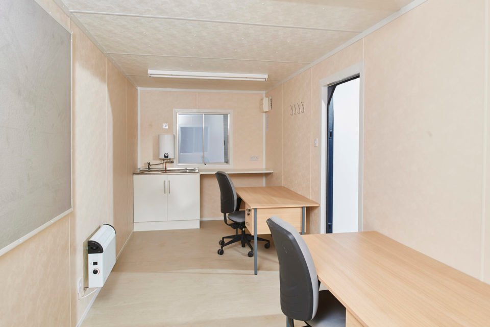 20Ft x 8Ft Steel Office/Canteen Cabin image 0