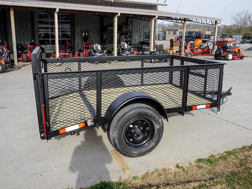 5x8 Powder Coated Dovetail Utility Trailer with 2ft Mesh Sides 3,500lb Axle image 5
