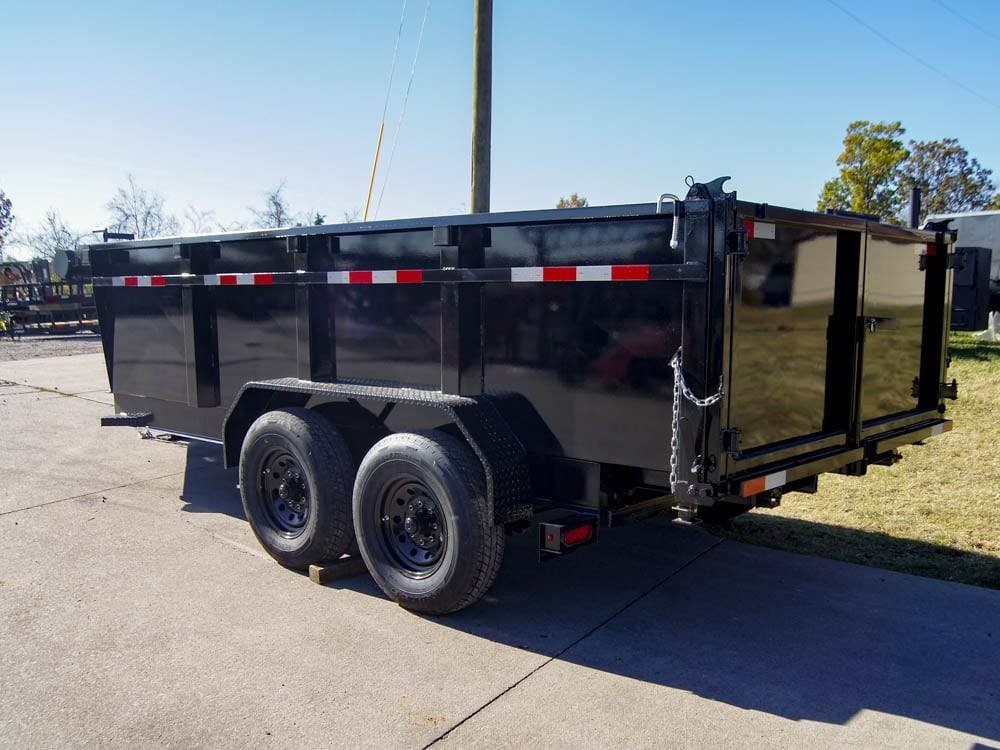 7x14 Gorilla Telescopic IBeam Dump Trailer with 3ft Sides (2) 7K Axles image 4