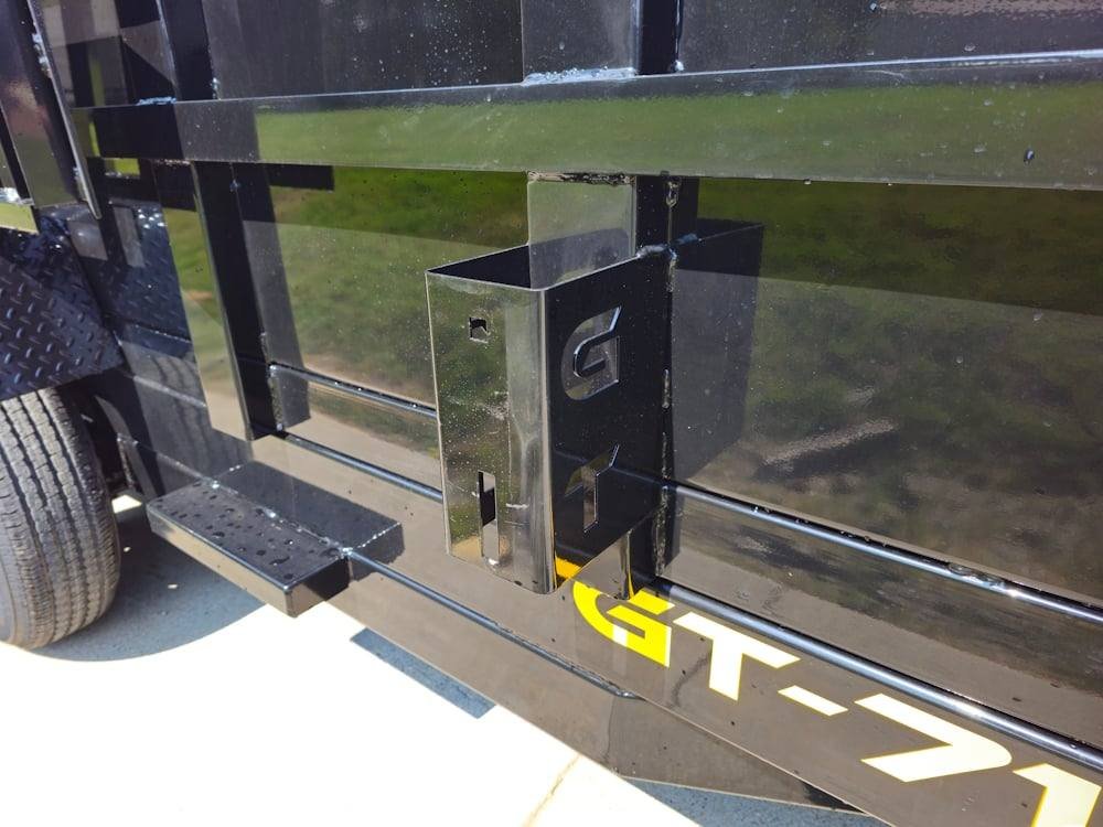 7x14 Telescopic Dump Trailer with 2ft Sides (2) 7K Axles image 9