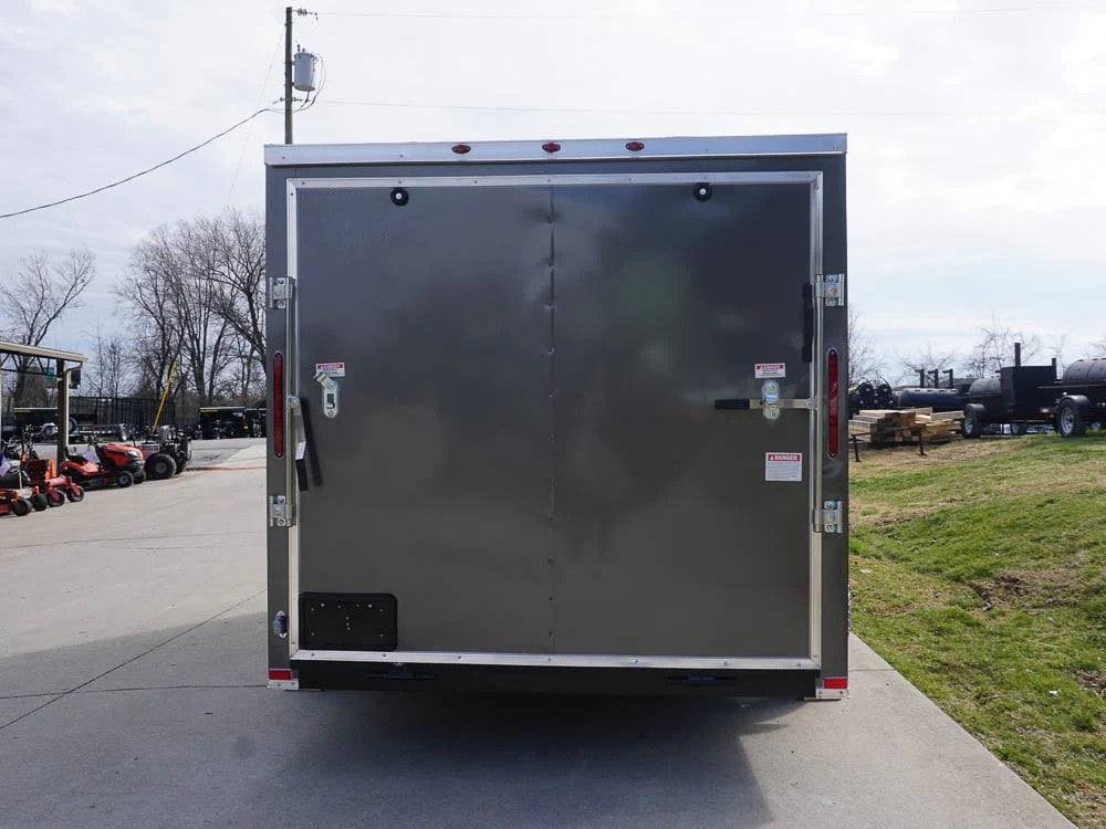 7x12 Enclosed Charcoal Trailer with Silver ATP 3500lb Axle Storage image 6