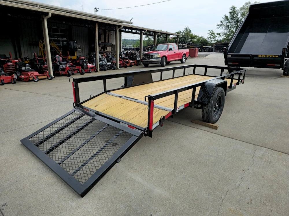 5x14 Dovetail Utility Trailer 3,500lb Axle image 21
