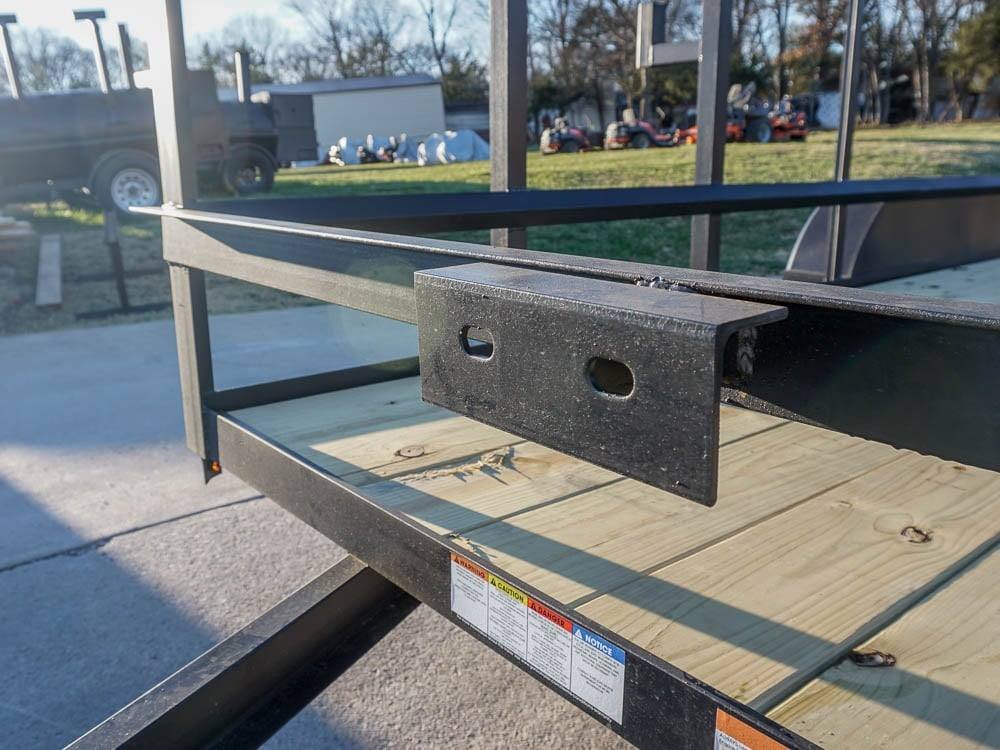 6.4 x 16 Straight Deck Tandem Axle Utility Trailer w/ 6ft Ladder Racks image 10