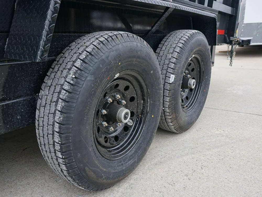 Hydraulic 7'x16' 2ft Side Gooseneck Dump Trailer (2) 7K Axles image 14