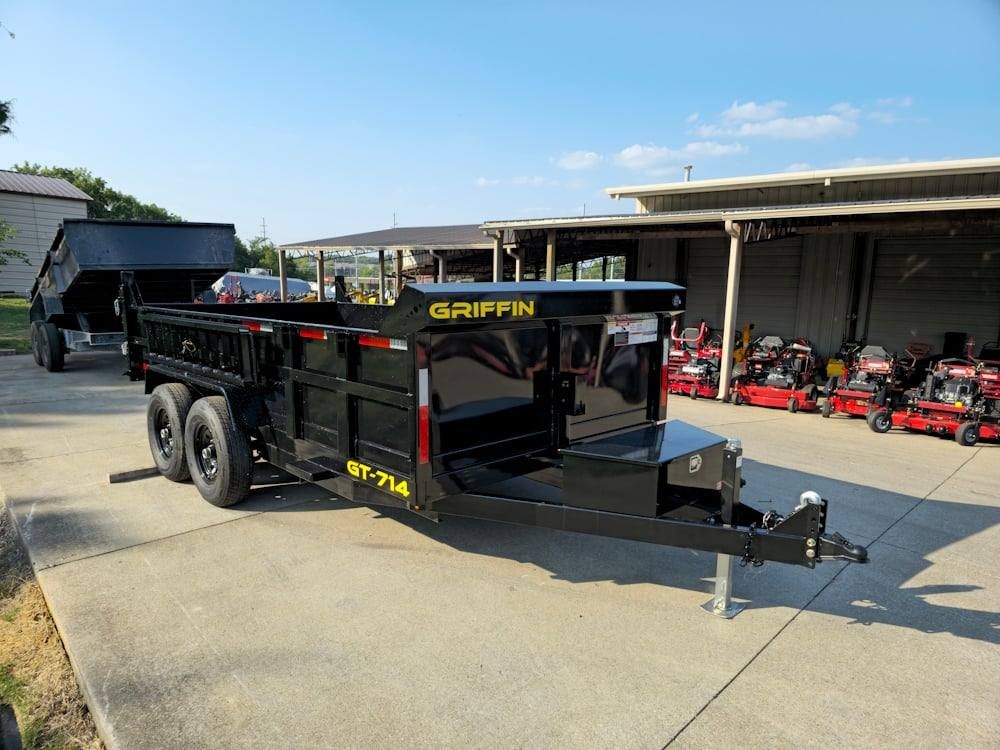 Dump Trailer 7' X 14' Hydraulic 2ft Sides 7,000lb Axles image 9