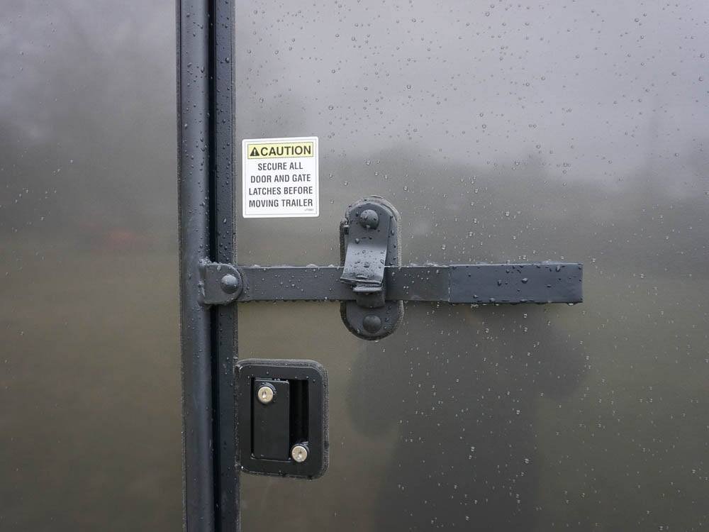 7x12 Enclosed Trailer Charcoal V-Nose Blackout Package 3,500lb Axle Storage image 13