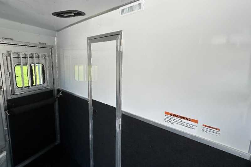 New 2024 Lakota 8313RKBGLQ Charger 3 Horse Trailer with 13′ Short Wall image 12