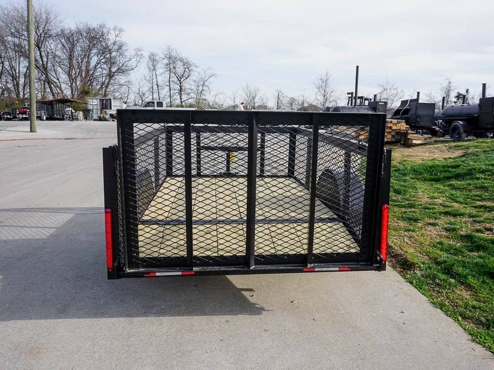 5x8 Powder Coated Dovetail Utility Trailer with 2ft Mesh Sides 3,500lb Axle image 3