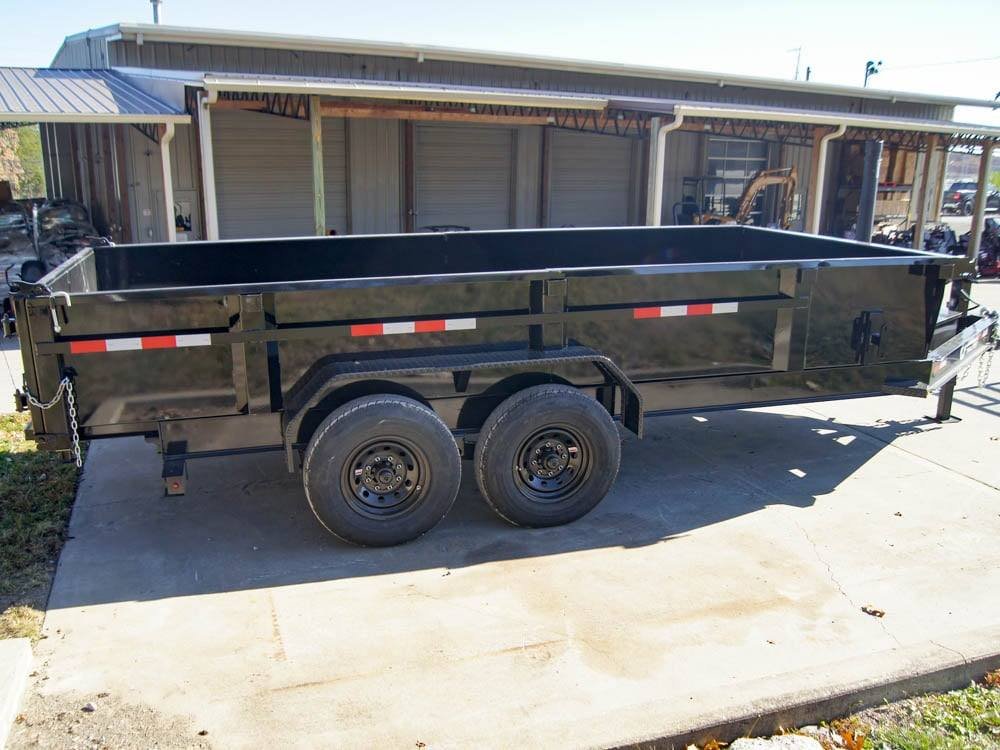 7x16 Gorilla Telescopic IBeam Dump Trailer with 2ft Sides (2) 7K Axles image 17