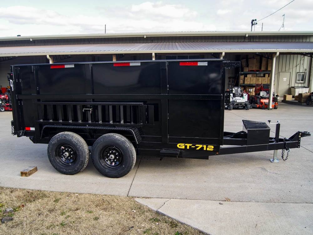 7x12 Hydraulic Dump Trailer with 3ft Sides (2) 6K Axles image 8