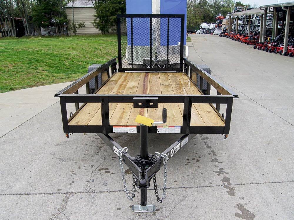5x14 Straight Deck Utility Trailer Tall Gate 3,500lb Axle image 1