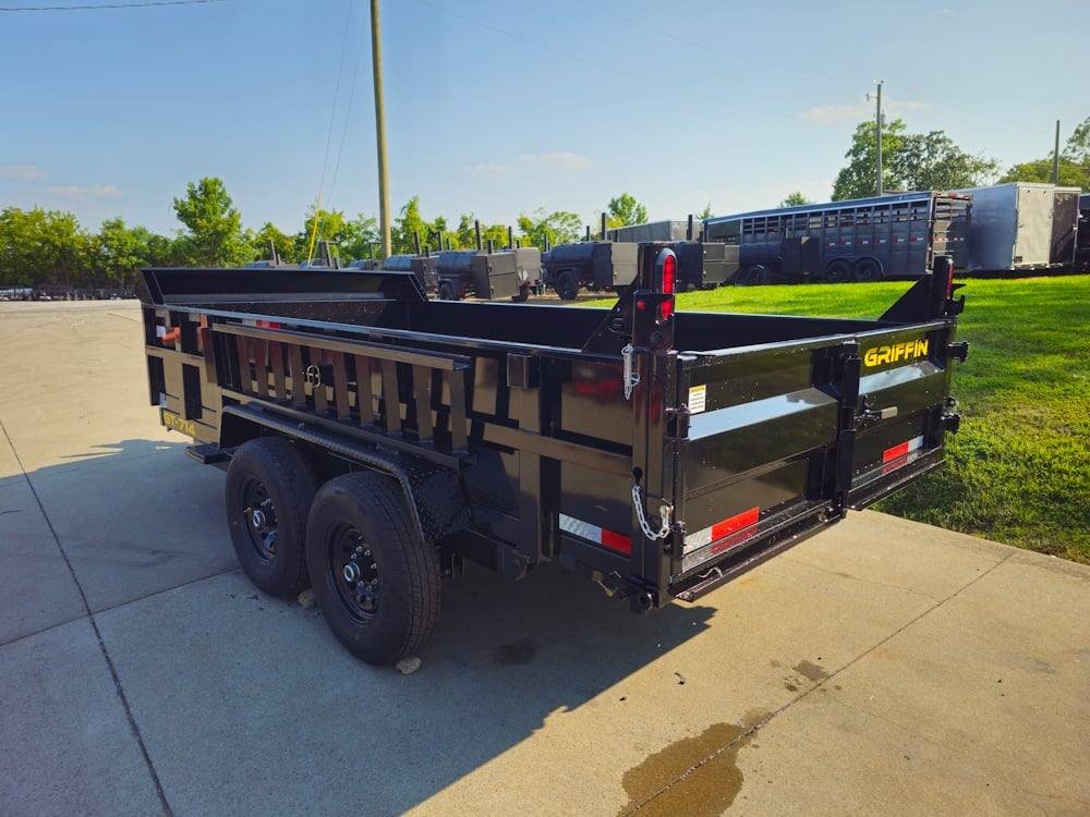 Dump Trailer 7' X 14' Hydraulic 2ft Sides 7,000lb Axles image 4