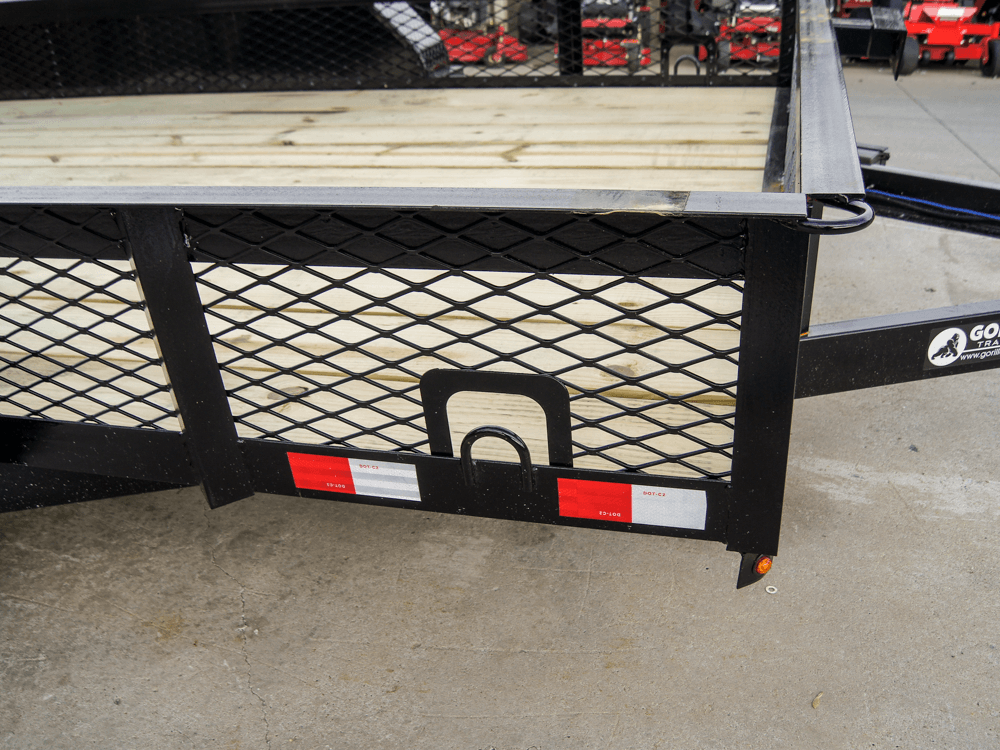 6.4x12 Dovetail Utility Trailer with 1ft Mesh Sides (2) 3,500lb Axles image 15