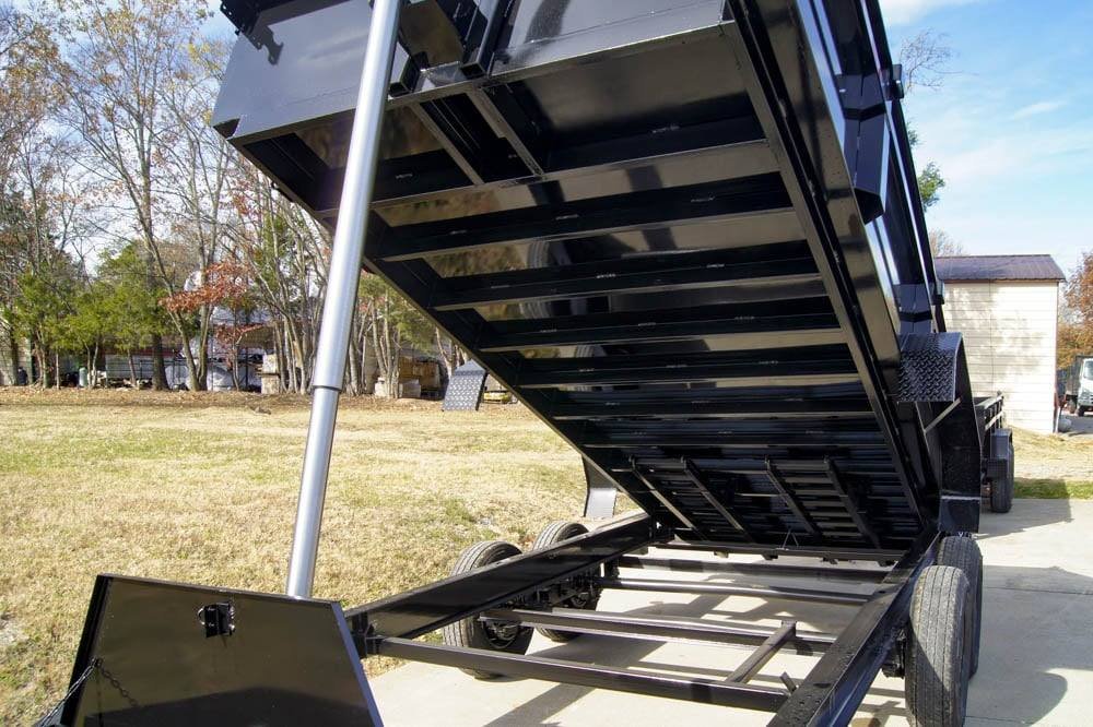 7x16 Gorilla Telescopic IBeam Dump Trailer with 2ft Sides (2) 7K Axles image 9