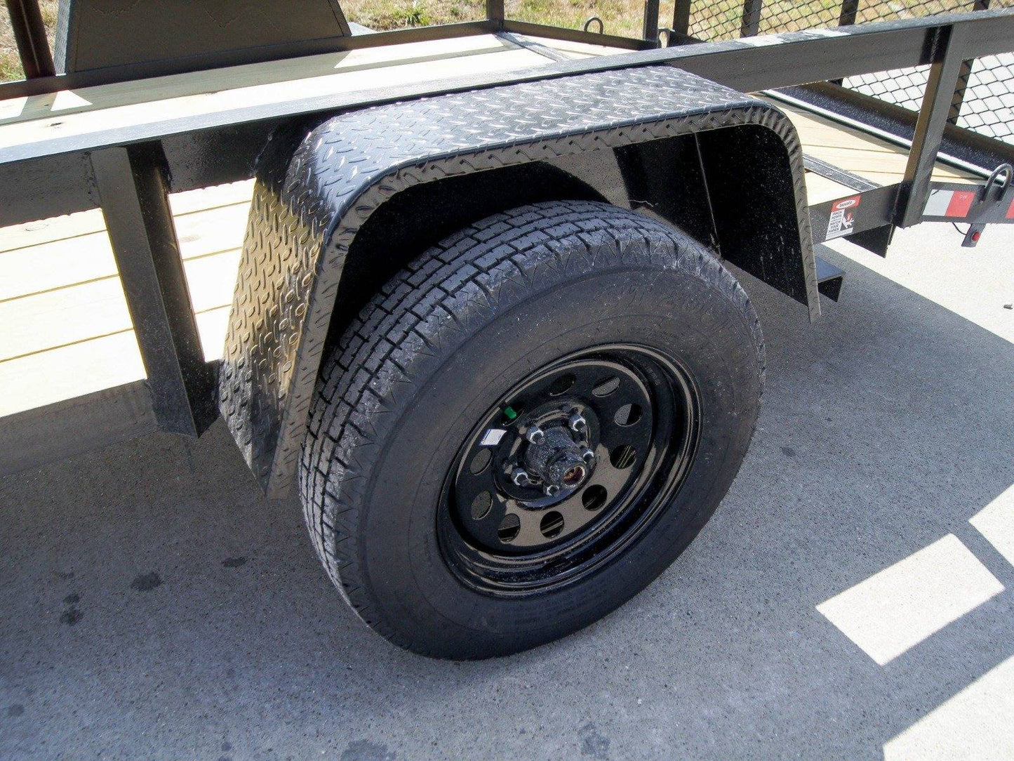 5x12 Powder Coated Dovetail Utility Trailer 3500lb Axle image 9