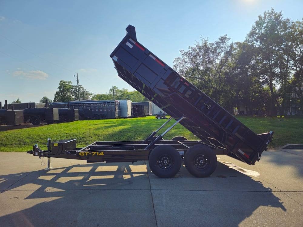 Dump Trailer 7' X 14' Hydraulic 2ft Sides 7,000lb Axles image 16