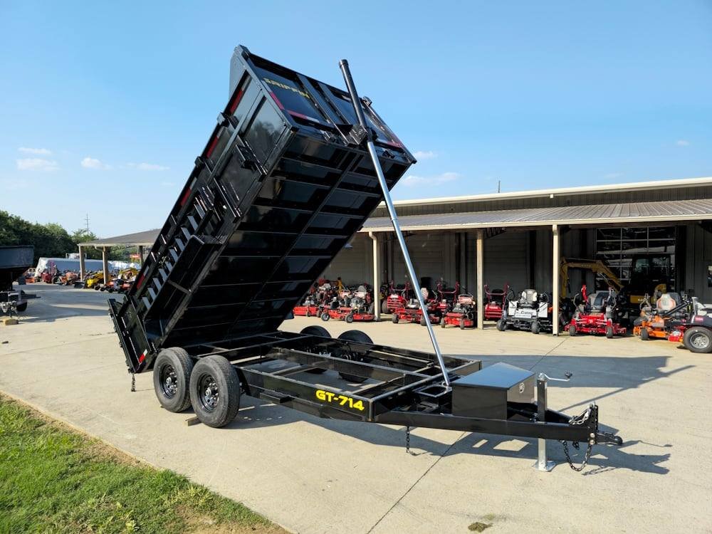 7x14 Telescopic Dump Trailer with 3ft Sides (2) 7K Axles image 18