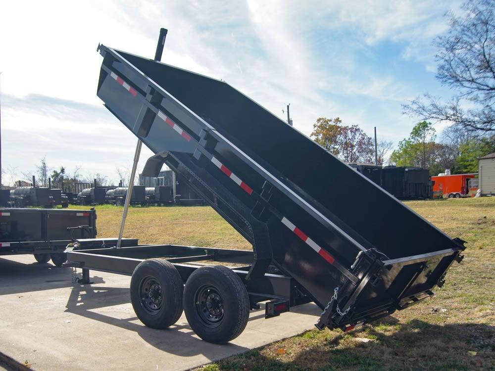 7x14 Gorilla Telescopic IBeam Dump Trailer with 2ft Sides (2) 7K Axles image 11