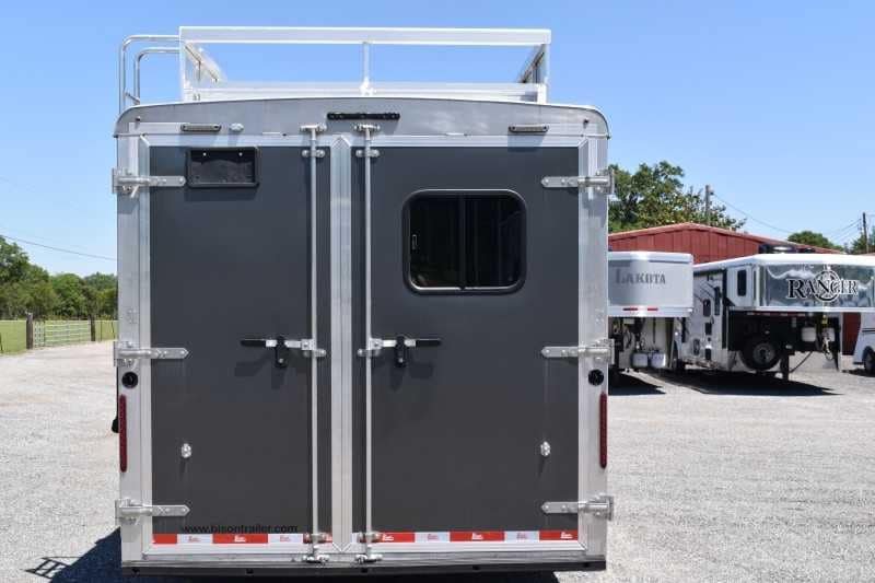 2020 Bison Laredo 3 Horse Trailer with 11′ Short Wall image 24