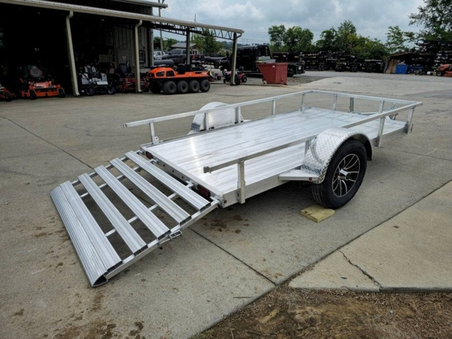 5' x 10' Aluminum Utility Trailer W Gate and Mag Wheels 3500lb Axle image 15