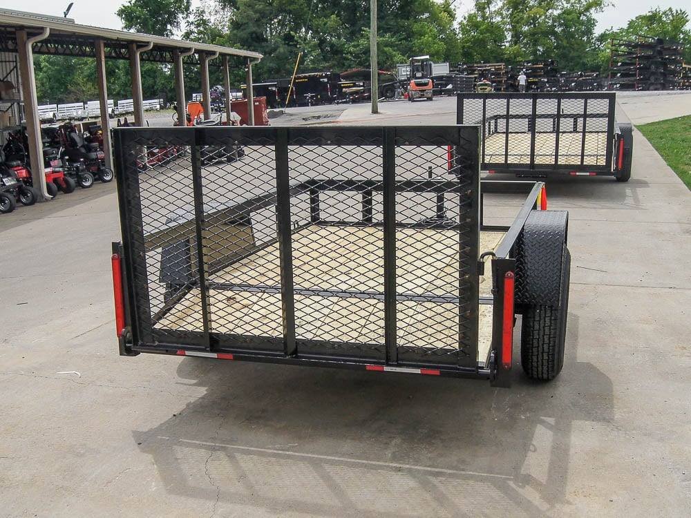 5x8 Powder Coated Dovetail Utility Trailer Single 3,500lb Axle image 3