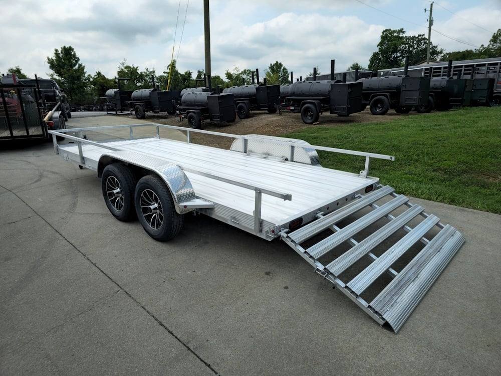 6.4' x 16' All Aluminum Utility Trailer Dual Axle Straight Deck image 13