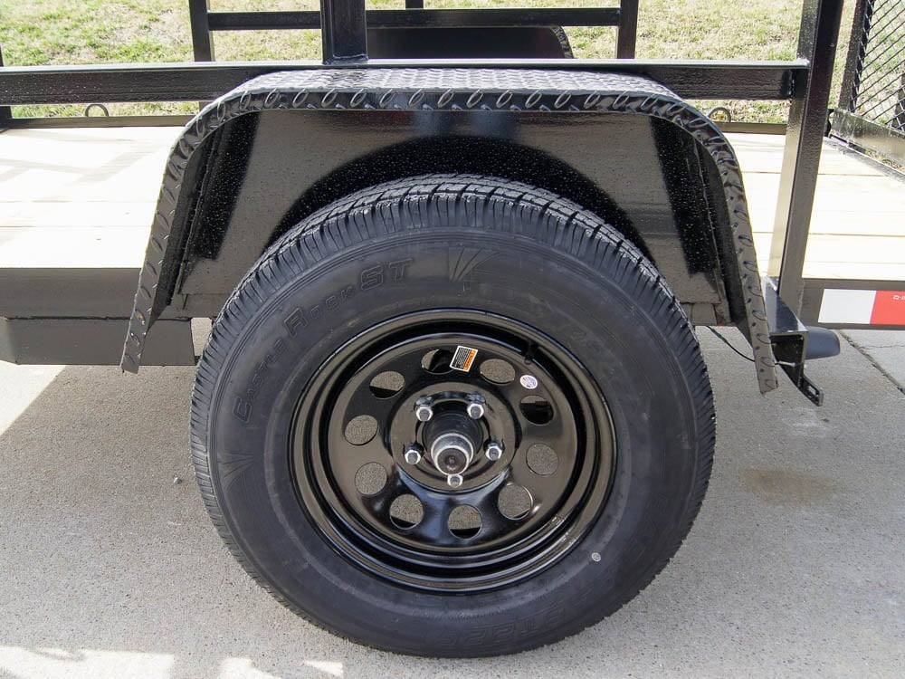 5x8 Straight Deck Utility Trailer with 2ft Side Rails 3500lb Axle image 12