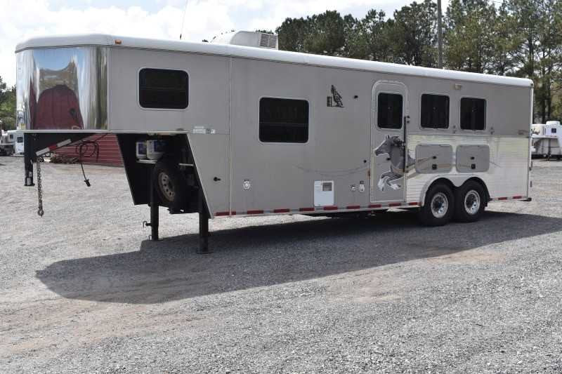 2007 American Spirit 8308LQ 3 Horse Trailer with 8′ Short Wall image 6