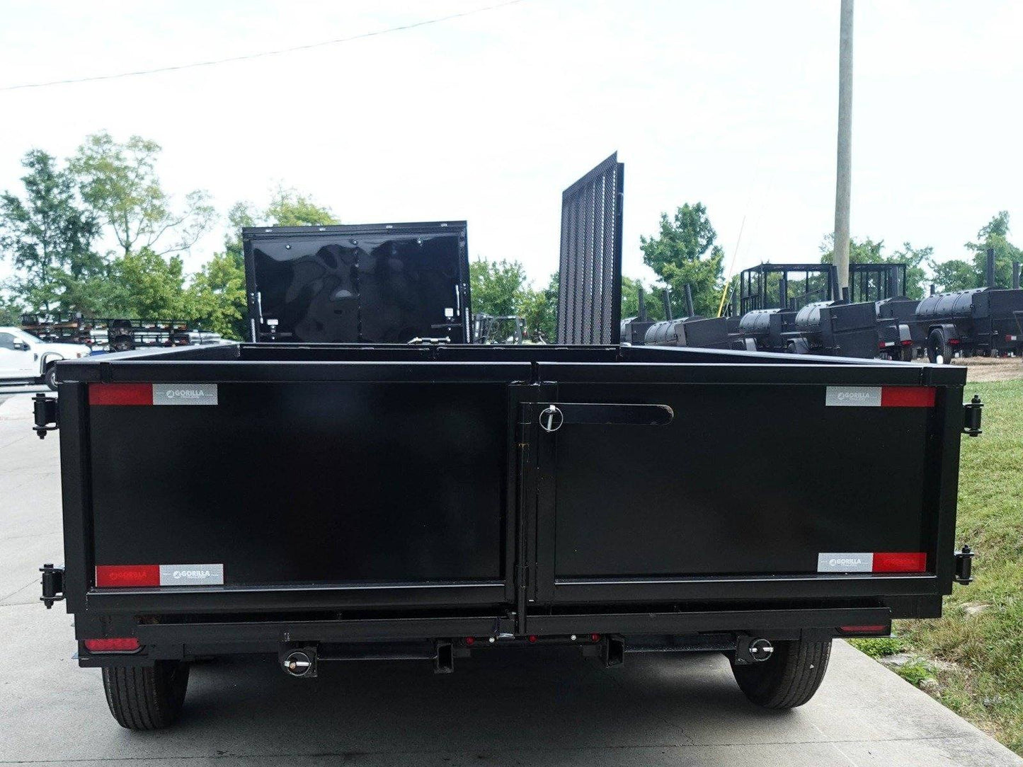 7x20 Hybrid Utility Dump Trailer 2ft Sides with Box (2) 7K Axles image 5