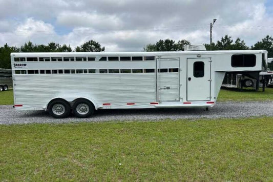 Used 2022 Shadow STK Stock Trailer with 8′ Short Wall image 0