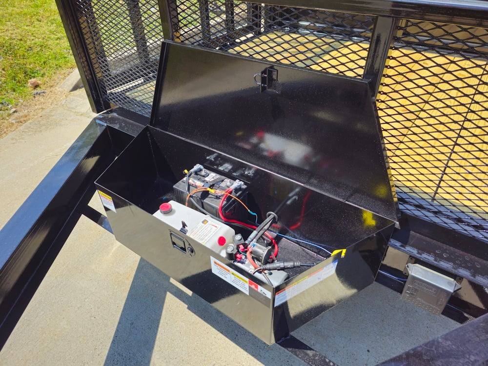 7x16 IBeam Hybrid Hydraulic Dump Trailer with 3ft Sides (2) 6K Axles image 10